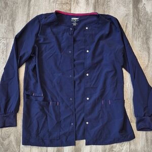 Scrubstar Dark Blue Women's Scrub Jacket Sz XS